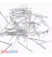 Head Pins 20mm - Sliver - Pack of 50